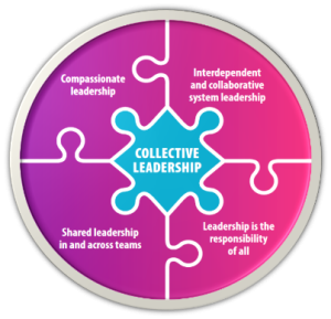 Four components of Collective Leadership as outlined in the HSC Collective Leadership Strategy